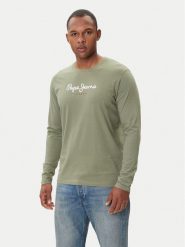 Pepe Jeans Longsleeve Eggo Long N PM5010135 Khaki Regular Fit. Brązowe bluzki z długim rękawem męskie Pepe Jeans, m, bez wzorów, z bawełny, bez kołnierzyka. Za 159.99 zł.