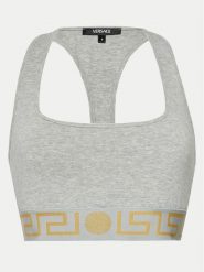 Versace Biustonosz top AUD01039 Szary. Szare biustonosze Versace, bez wzorów, z bawełny. Za 229.99 zł.