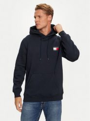 Tommy Jeans Bluza Essential DM0DM20738 Granatowy Regular Fit. Niebieskie bluzy męskie Tommy Jeans, m, bez wzorów, z bawełny, bez kaptura. Za 269.99 zł.