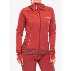 Bluza polarowa damska Vaude Tekoa Fleece Jacket II. Czerwone bluzy damskie Vaude, xs, bez wzorów, z polaru, z kapturem. Za 356.99 zł.