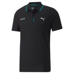 Puma Koszulka Polo Mapf1 53491201. Czarne koszulki polo męskie Puma, l, bez wzorów, bez ramiączek. Za 160.99 zł.