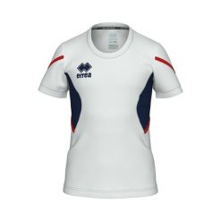 Koszulka dziewczęca Errea Corinne. Białe t-shirty i topy dla dziewczynek ERREA, bez wzorów, z materiału, bez ramiączek. Za 189.50 zł.