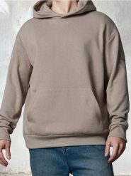 Bluza hoodie - Inny. Bluzy męskie Sinsay, l, bez wzorów, bez kaptura. Za 69.99 zł.