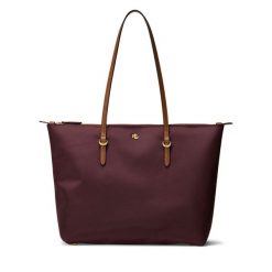 Torebka LAUREN RALPH LAUREN. Czerwone torebki do ręki damskie Lauren Ralph Lauren, bez wzorów, klasyczne, bez dodatków. Za 639.99 zł.