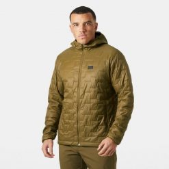 Kurtka narciarska z kapturem Helly Hansen Lifaloft. Brązowe kurtki męskie Helly Hansen, m, bez wzorów, z kapturem, narciarskie. Za 922.00 zł.