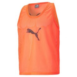 Koszulka Puma Bib. Brązowe koszulki sportowe męskie Puma, m, bez wzorów, bez kołnierzyka, bez ramiączek, na fitness i siłownię. Za 34.90 zł.