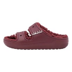 Klapki Dla Dorosłych Crocs Classic Cozzy Sandal. Czerwone klapki męskie Crocs, z materiału. Za 202.99 zł.