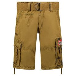 Bermudy Geographical Norway PASTEQUE EO MEN 063 khaki męska (SX1425H/GNO-Kaki). Zielone krótkie spodenki sportowe męskie Geographical Norway, m, bez wzorów, trekkingowe. Za 149.00 zł.