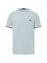 Fred Perry koszulka Mężczyźni Bawełna (100%) niebieski, XL. Niebieskie koszulki sportowe męskie Fred Perry, m, bez wzorów, z bawełny, bez kołnierzyka, bez ramiączek. Za 349.95 zł.