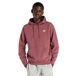 Bluza sportowa męska New Balance MT41511WAD. Czerwone bluzy męskie New Balance, l, bez wzorów, z materiału, z kapturem. Za 339.00 zł.