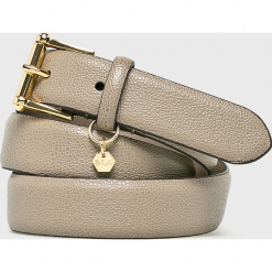 Lauren Ralph Lauren - Pasek skórzany. Szare paski damskie Lauren Ralph Lauren, w paski, z materiału. Za 169.90 zł.