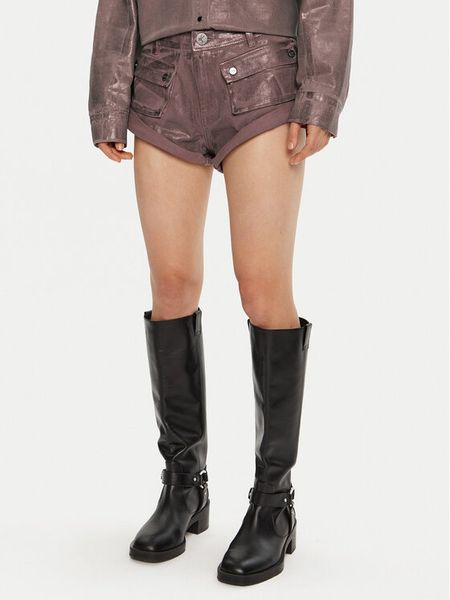 One Teaspoon Szorty jeansowe 26553 Brązowy Regular Fit. Brązowe szorty damskie One Teaspoon, bez wzorów, z bawełny. Za 519.99 zł.