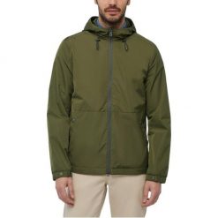 Kurtka GEOX M LEITAN MID PARKA Zielony. Zielone kurtki męskie Geox, m, bez wzorów, z tkaniny, bez kaptura. Za 532.99 zł.