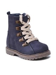 Lasocki Kids Trapery CI12-BROKER-06 Granatowy. Niebieskie buty zimowe dziewczęce Lasocki Kids, bez wzorów, z nubiku, bez zapięcia. Za 199.99 zł.