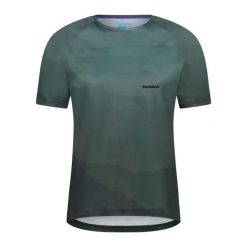 Koszulka z krótkim rękawem SENTIERO, Aurora Green. Zielone koszulki sportowe męskie Shimano, bez wzorów, z materiału, bez kołnierzyka, bez ramiączek, rowerowe. Za 329.90 zł.
