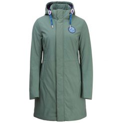 Płaszcz damski Silvini Montesa. Niebieskie płaszcze damskie Silvini, xl, bez wzorów, z elastanu, klasyczne, bez kaptura. Za 836.00 zł.