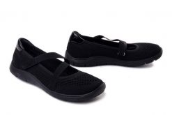 Rieker Remonte D3G05-00 Czarny, baleriny damskie. Czarne baleriny damskie Rieker Remonte, na lato, bez wzorów, bez obcasa. Za 349.90 zł.