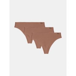 Stringi damskie Under Armour Pure Stretch Ns Thong 3 pary hue 625. Brązowe bokserki damskie Under Armour, xs, bez wzorów. Za 73.99 zł.