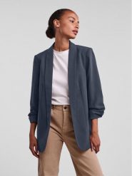 Pieces Marynarka 17090996 Granatowy Regular Fit. Niebieskie żakiety damskie Pieces, xs, bez wzorów, z syntetyku. Za 129.99 zł.