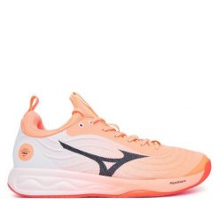 Buty halowe Mizuno. Pomarańczowe buty sportowe męskie Mizuno, bez zapięcia, mizuno wave. Za 619.99 zł.