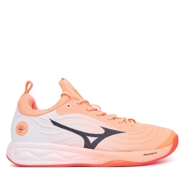 Buty halowe Mizuno. Pomarańczowe buty sportowe męskie Mizuno, bez zapięcia, mizuno wave. Za 619.99 zł.