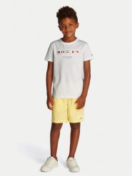 Tommy Hilfiger T-Shirt Multiflag KB0KB09532 S Biały Regular Fit. Białe t-shirty dla chłopców Tommy Hilfiger, bez wzorów, z bawełny, bez ramiączek. Za 89.99 zł.