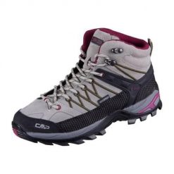 Buty trekkingowe damskie CMP Rigel Mid. Szare obuwie sportowe damskie CMP, bez wzorów, z gumy, trekkingowe. Za 404.00 zł.