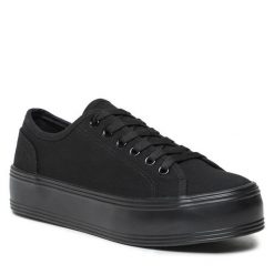 Tenisówki Jenny Fairy. Czarne półbuty damskie Jenny Fairy, bez wzorów, bez zapięcia. Za 89.99 zł.