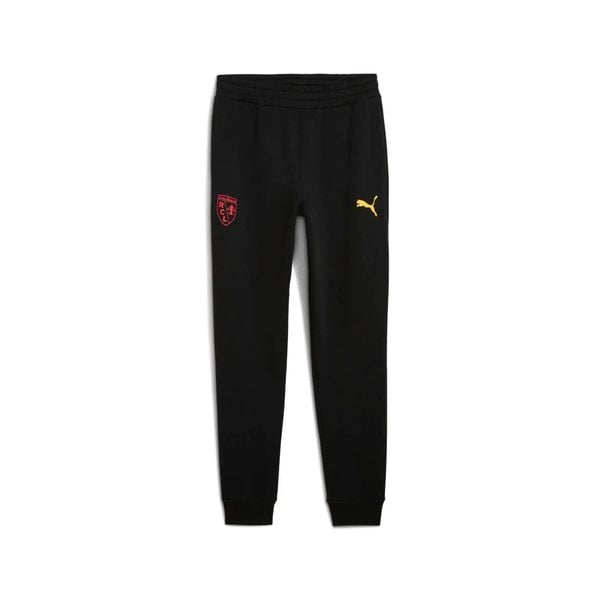 Spodnie RC Lens FL. Czarne spodnie sportowe męskie Puma, m, bez wzorów, ze lnu, na fitness i siłownię. Za 234.00 zł.
