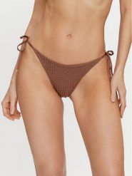 Guess Dół od bikini E4GO06 KC5Z0 Brązowy. Brązowe bikini damskie Guess, xl, z aplikacjami. Za 399.99 zł.
