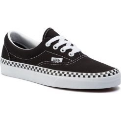 Tenisówki VANS - Era VN0A38FRVOS1M (Check Foxing) Black/True. Czarne półbuty damskie Vans, bez wzorów, z gumy, bez obcasa, bez zapięcia. W wyprzedaży za 199.00 zł.