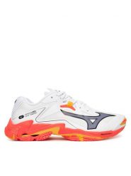 Mizuno Buty halowe Wave Lightning Z8 V1GA2400 Pomarańczowy. Brązowe buty sportowe męskie Mizuno, ze skóry, bez zapięcia. Za 489.99 zł.