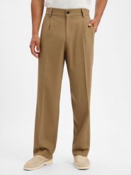 HUGO spodnie z modułowym krojem Mężczyźni Modern Fit brązowy, 54. Brązowe eleganckie spodnie męskie Hugo, m, bez wzorów, z syntetyku. Za 549.95 zł.
