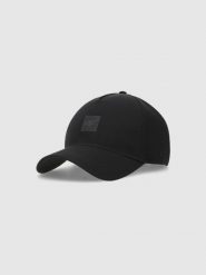 4F Czapka z daszkiem strapback uniseks - czarna L/XL. Czarne czapki i kapelusze damskie 4f, na lato, bez wzorów, z syntetyku, klasyczne. Za 79.99 zł.