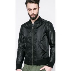 Jack & Jones - Kurtka bomber. Czarne kurtki męskie Jack & Jones, l, bez wzorów, z materiału, krótkie, bez kaptura. W wyprzedaży za 129.90 zł.