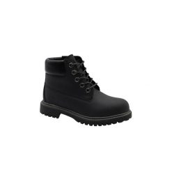 Trapery chłopięce LUMBERJACK RIVER. Czarne buty zimowe chłopięce Lumberjack, bez wzorów, bez zapięcia. Za 199.99 zł.