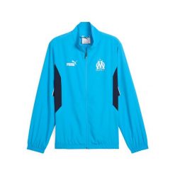 Kurtka z dresu OM Archive 2024/25. Niebieskie kurtki męskie Puma, l, bez wzorów, z dresówki, eleganckie, bez kaptura. Za 254.50 zł.
