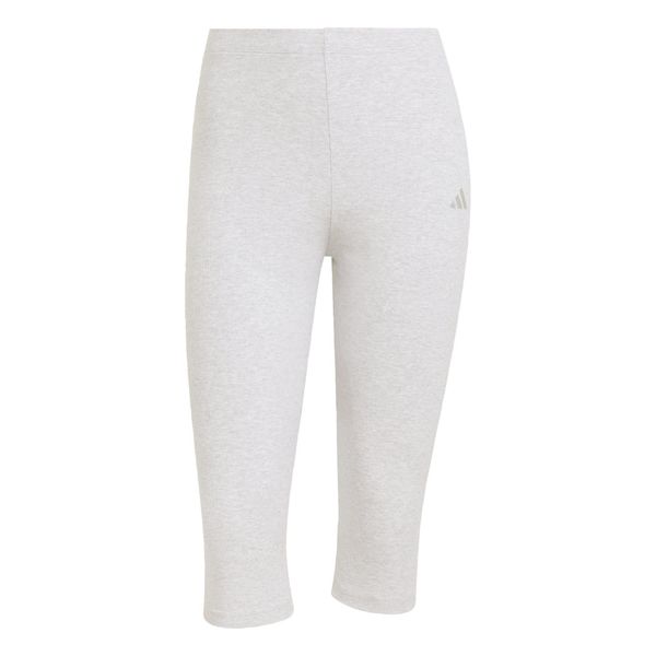Legginsy Seasonal Essentials Rib Capri. Szare legginsy damskie Adidas, bez wzorów, z dzianiny, sportowe, na fitness i siłownię. Za 149.00 zł.
