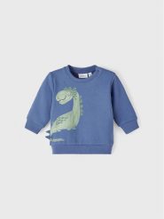 NAME IT Bluza 13212747 Niebieski Regular Fit. Niebieskie bluzy dla chłopców Name it, bez wzorów, z bawełny, bez ramiączek, bez kaptura. Za 84.99 zł.