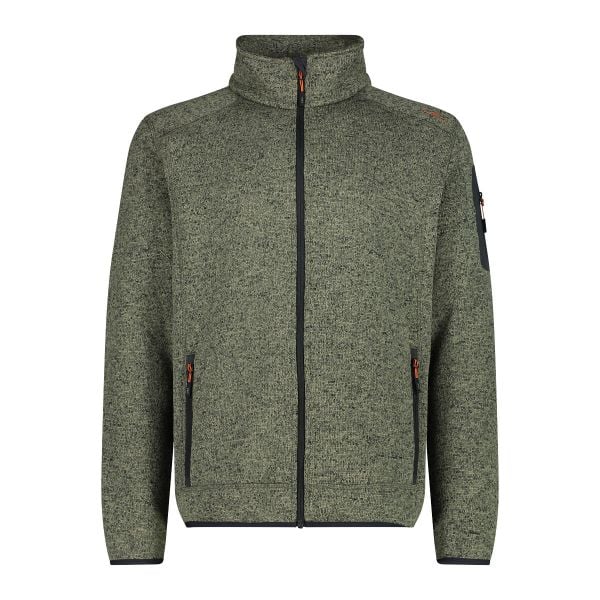 Bluza męska turystyczna CMP 3H60747N. Zielone bluzy męskie CMP, na zimę, l, bez wzorów, z materiału, bez kaptura. Za 286.60 zł.