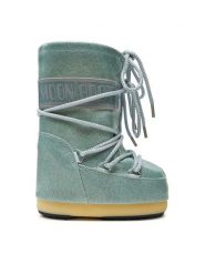 Moon Boot Śniegowce Icon Junior Glitter 80D3400290 Niebieski. Niebieskie buty zimowe dziewczęce Moon Boot, ze skóry, bez zapięcia. Za 599.99 zł.