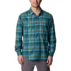 Koszula z długim rękawem Silver Ridge Utility Lite Plaid. Brązowe koszule męskie Columbia, m, bez wzorów, bez kołnierzyka, bez ramiączek. Za 389.00 zł.