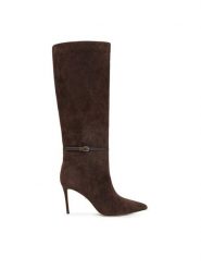 Marciano Guess Kozaki 5BGZ46 7419A Brązowy. Brązowe kozaki damskie Marciano Guess, ze skóry, bez obcasa, na szpilce. Za 2,259.00 zł.