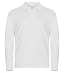 Clique Stretch Premium Koszulka polo z długim rękawem – Elastyczna. Białe bluzki z długim rękawem męskie CLIQUE, m, bez wzorów, z bawełny, bez kołnierzyka. Za 163.52 zł.