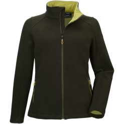 Kurtka damska Killtec 38630 KOW 27 WMN JCKT. Zielone kurtki sportowe damskie KILLTEC, bez wzorów, bez kaptura, trekkingowe. W wyprzedaży za 189.99 zł.