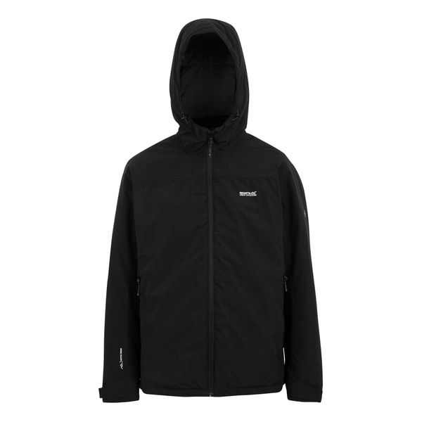 Męska Wodoodporna Kurtka Ocieplana Caspen. Czarne kurtki męskie Regatta, m, bez wzorów, sportowe, bez kaptura. Za 266.99 zł.