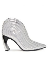 United Nude Botki Zuma Luna HI 11062141170 Srebrny. Szare botki damskie United Nude, ze skóry, bez obcasa, na słupku, bez zapięcia. Za 1,739.00 zł.