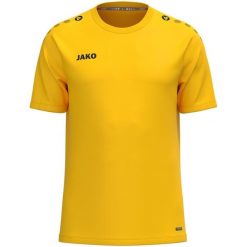 Koszulka z logo Jako One. Czarne koszulki sportowe męskie Jako, l, bez wzorów, z materiału, bez kołnierzyka, bez ramiączek, do piłki nożnej. Za 148.50 zł.