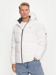 Tommy Jeans Kurtka puchowa Essential DM0DM19786 Biały Regular Fit. Białe kurtki męskie Tommy Jeans, m, bez wzorów, z jeansu, bez kaptura. Za 769.99 zł.