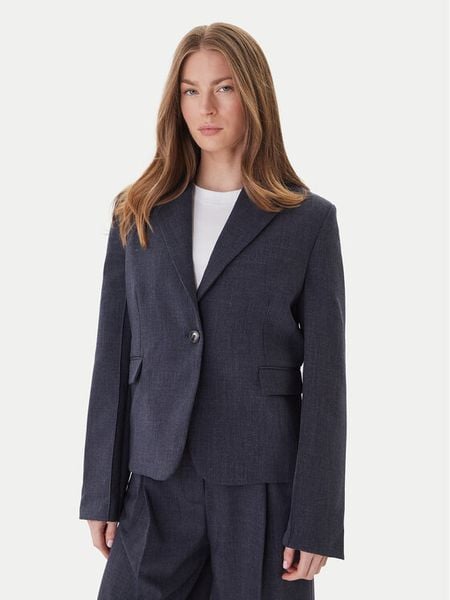 ViCOLO Marynarka TF0203 Granatowy Regular Fit. Niebieskie żakiety damskie ViCOLO, m, bez wzorów, z syntetyku. Za 529.99 zł.